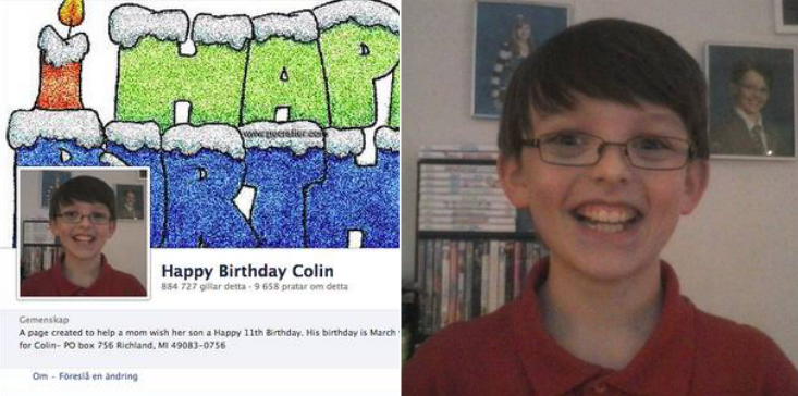 Grattis på födelsedagen, Colin!